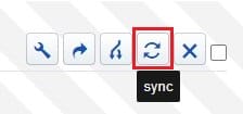 Synkronoi tiedot valittuun sivustoon