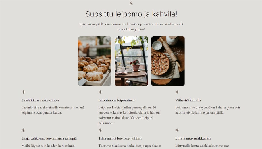 WordPress-kotisivut yritykselle ovat nyt valmiit.