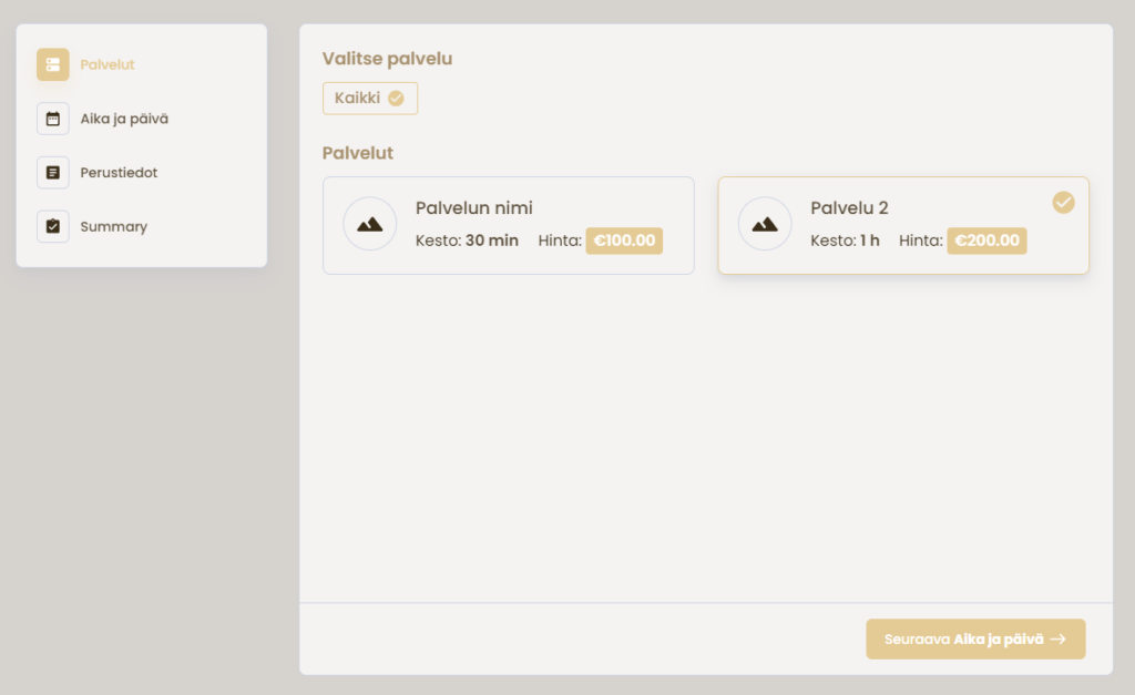 BookingPress esimerkkikuva