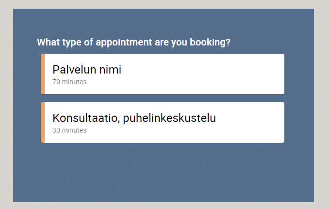 Simply Schedule Appointments esimerkkikuva