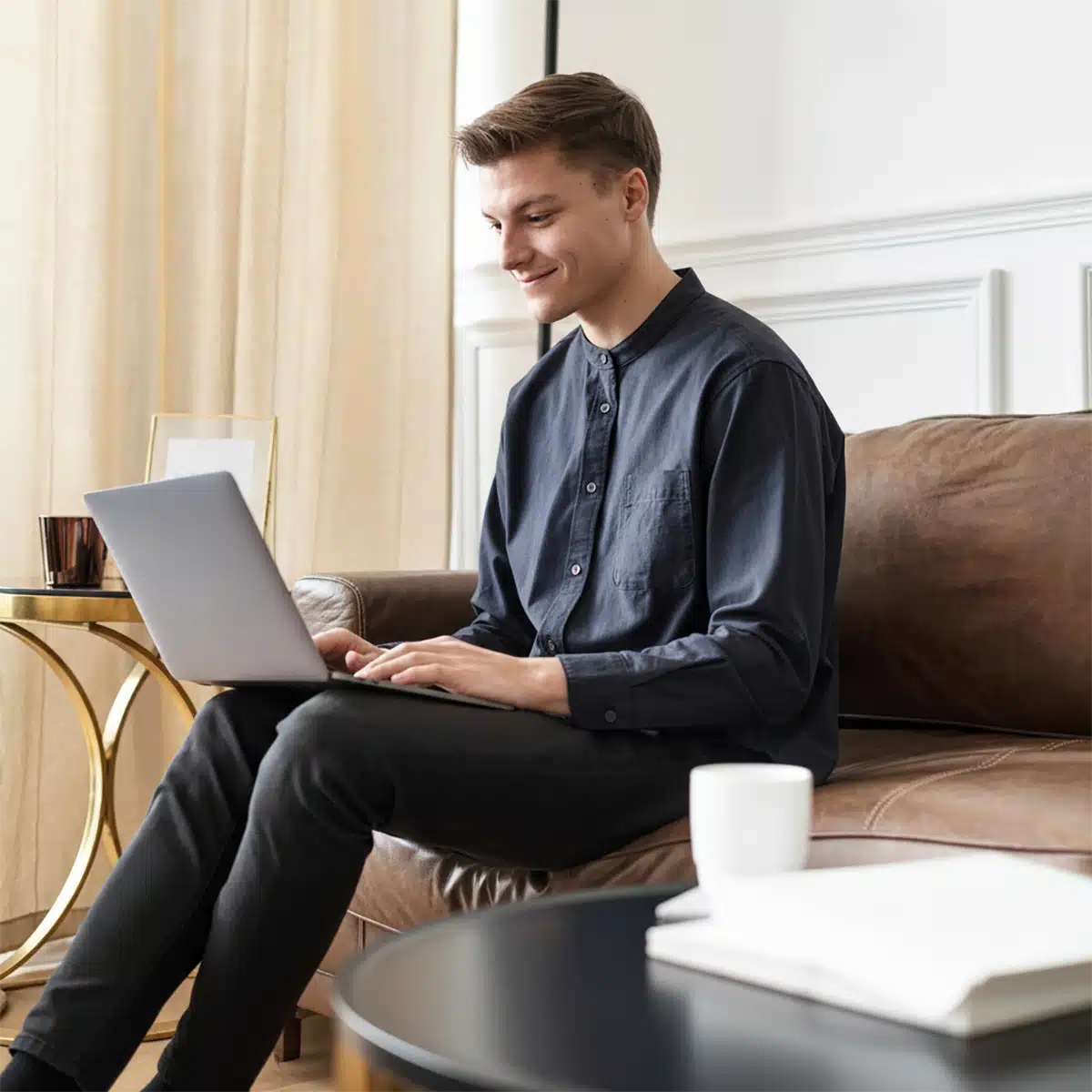 kuva wordpress verkkokauppias mies