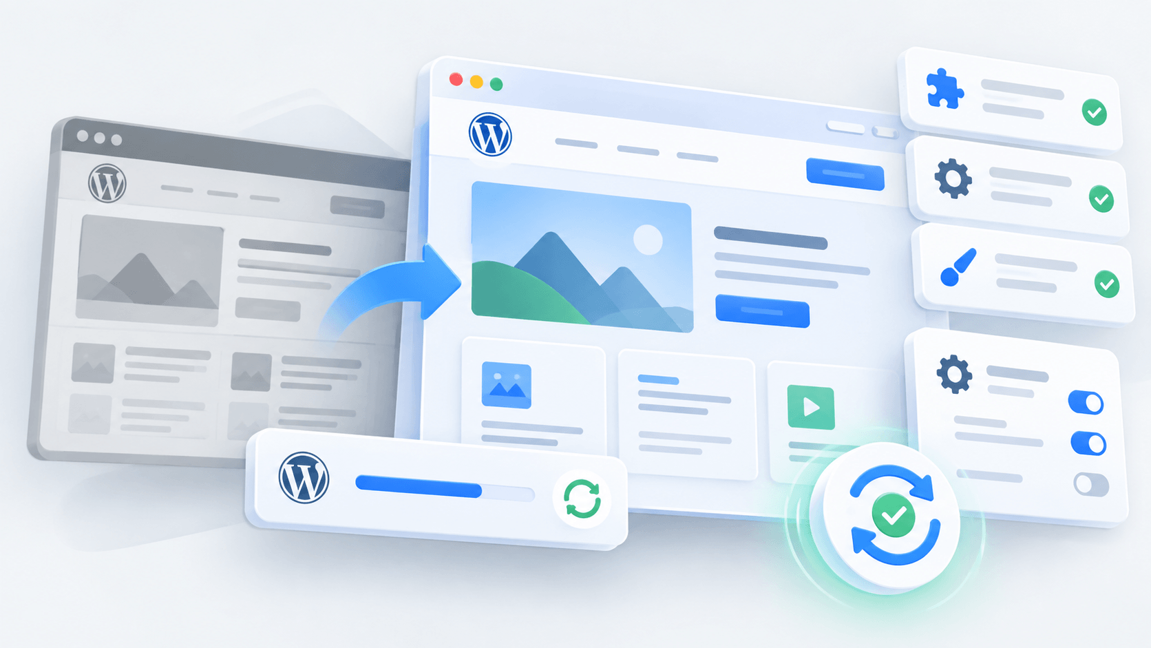 WordPress-sivujen päivittäminen turvallisesti